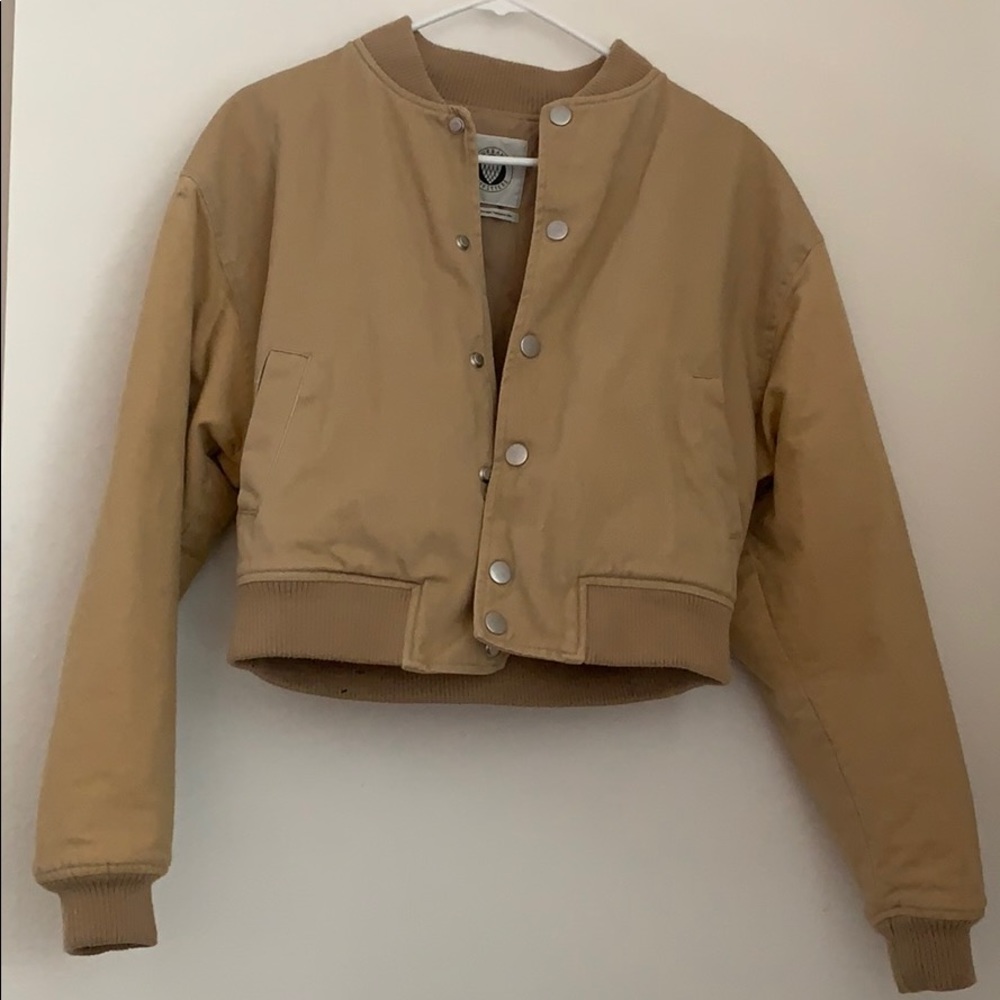Tan Bomber Jacket